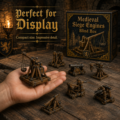 Medieval Siege Engines Blind Box – 24 Unique War Machines 🏰⚔️