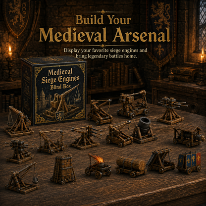 Medieval Siege Engines Blind Box – 24 Unique War Machines 🏰⚔️