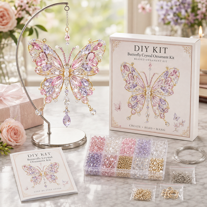 🔥🎁DIY Crystal Beaded Suncatcher Kit – Handmade Ornament Gift for Craft Lovers 🎁