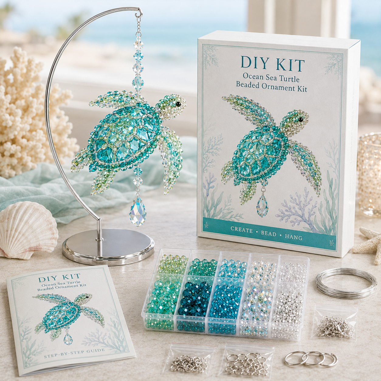 🔥🎁DIY Crystal Beaded Suncatcher Kit – Handmade Ornament Gift for Craft Lovers 🎁