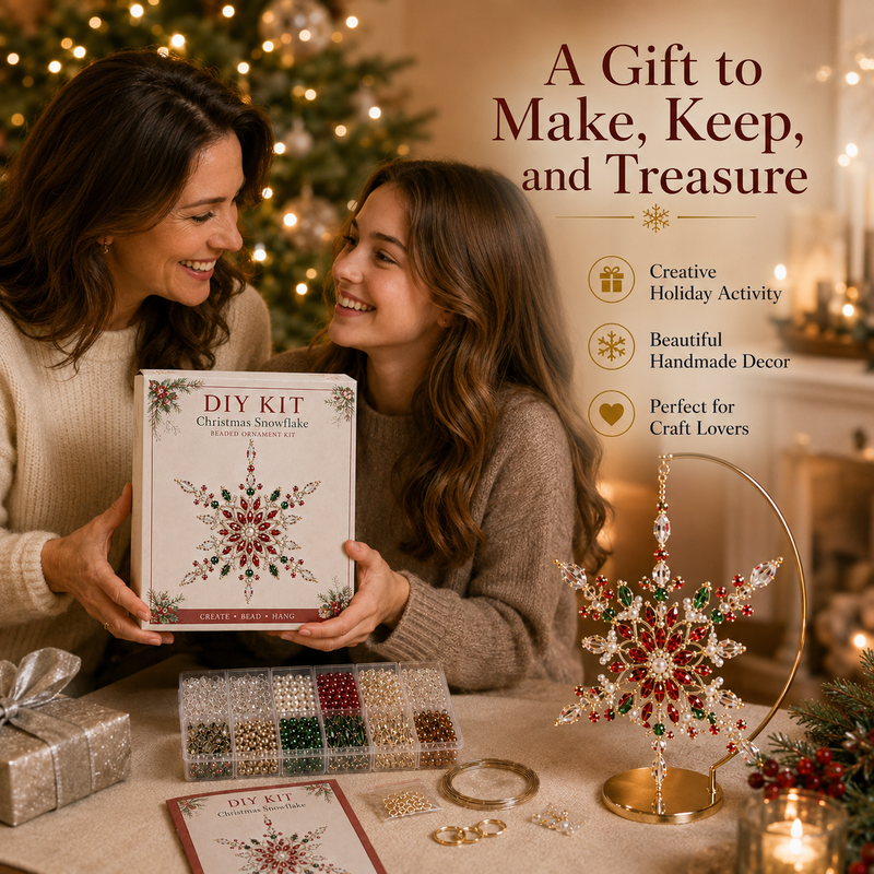 Beaded Snowflake DIY Kit Style