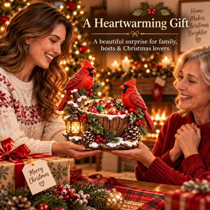🎄 49% OFF | Lighted Cardinal Treat Bowl – A Cozy Christmas Centerpiece for Home