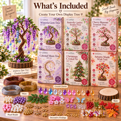 🌳 DIY Beaded Tree Kit – Decorative Bead Craft Collection