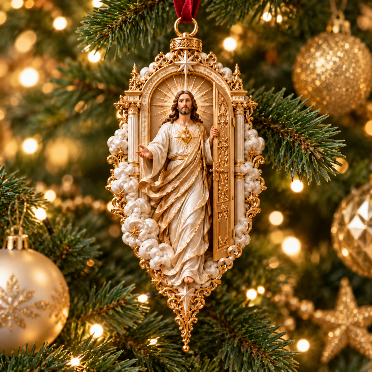 🎄✝️ Jesus Christmas Ornament Collection  – 9 Sacred Faith Keepsakes