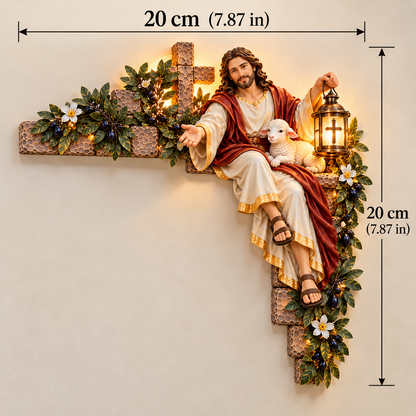 ⏰Limited Stock 50% OFF - ✝️✨ Jesus at the Doorway – Faith-Inspired Corner Decor Collection
