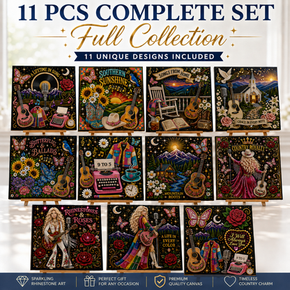 🔥 LAST DAY 50% OFF – 🎤 💕 Premium 3D Pearl Country Music Tribute Art Kit | Luxury Flocked Canvas with Scratch-Resistant Non-Fading Acrylic Resin Pearls & Faceted Drills DIY Keepsake Decor 💎✨