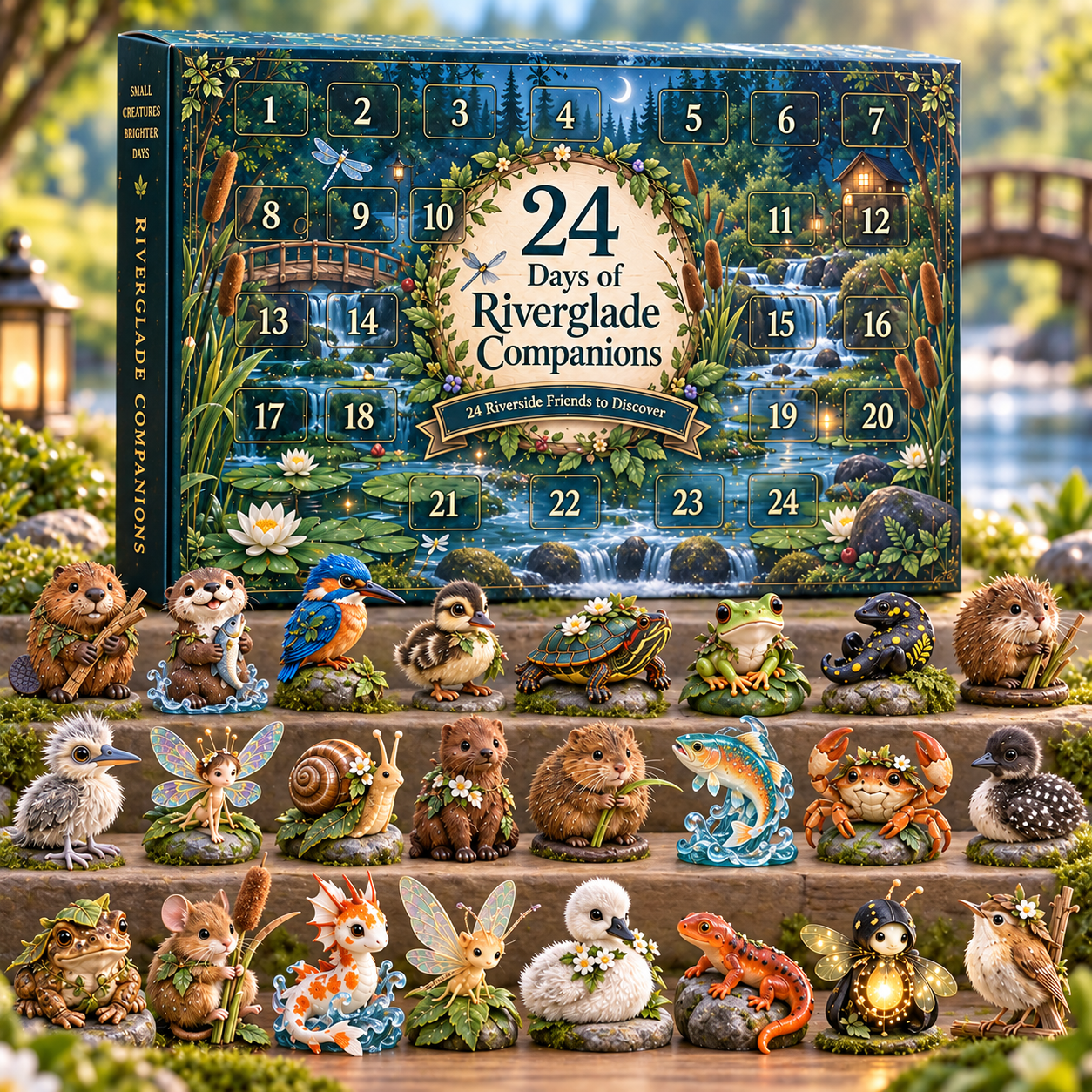 ✨ 2026 24-Day Enchanted Forest Advent Calendar – 24 Magical Collectible Figurines 🎁