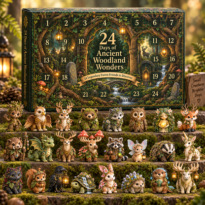 ✨ 2026 24-Day Enchanted Forest Advent Calendar – 24 Magical Collectible Figurines 🎁