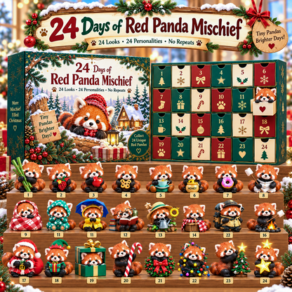 Panda Paws & Tiny Chaos™ – 24 Red Panda Mischief Collectibles