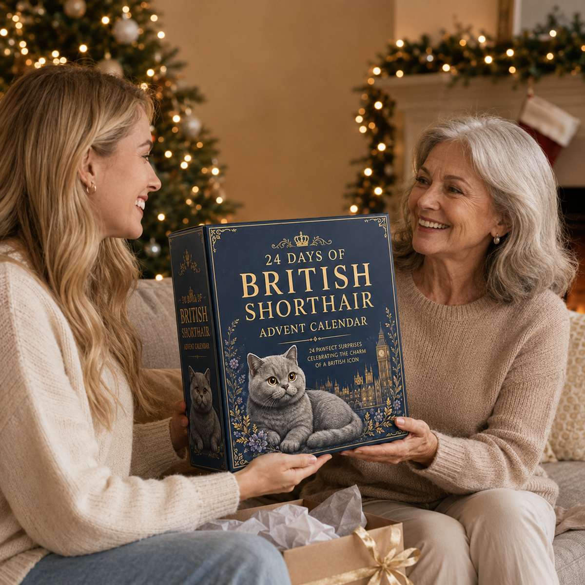 British Shorthair Advent Calendar Christmas gift