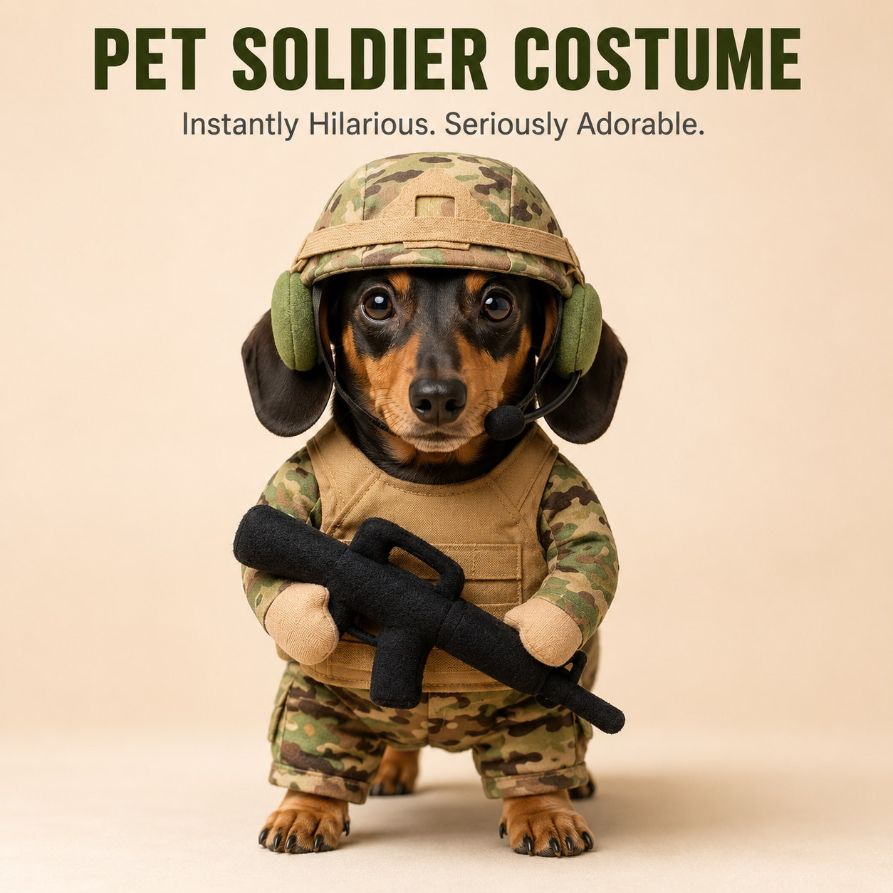 🔥 Limited-Time 50% OFF✨Pet Tactical Soldier Uniform