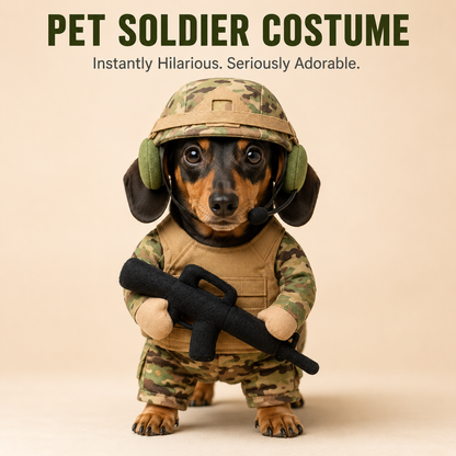 🔥 Limited-Time 50% OFF✨Pet Tactical Soldier Uniform