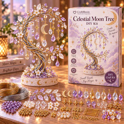 🌳 DIY Beaded Tree Kit – Decorative Bead Craft Collection