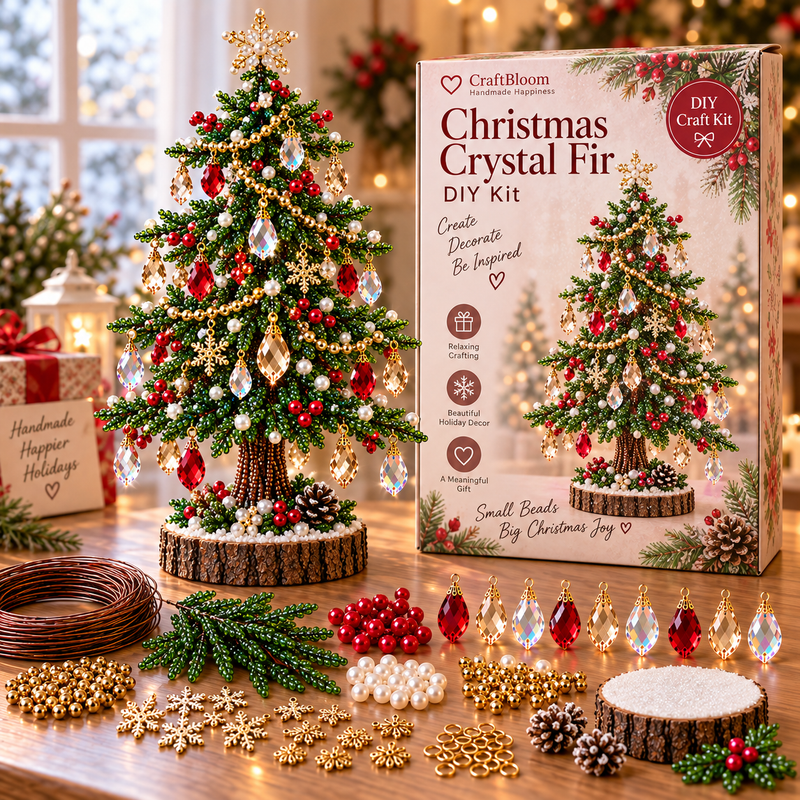 🌳 DIY Beaded Tree Kit – Decorative Bead Craft Collection