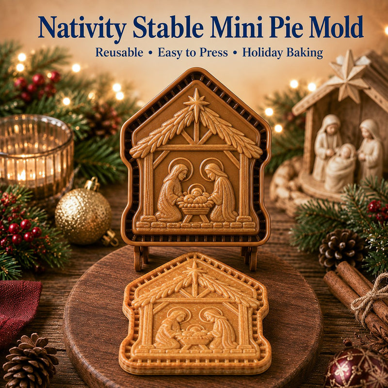 Nativity Stable Mini Pie Mold
