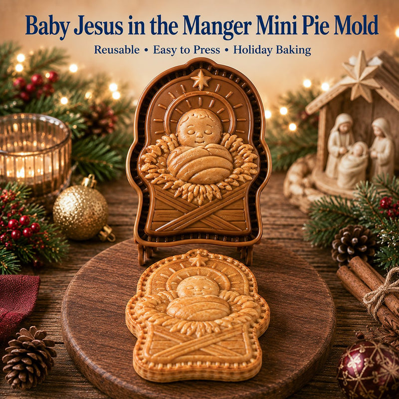 Baby Jesus in the Manger Mini Pie Mold