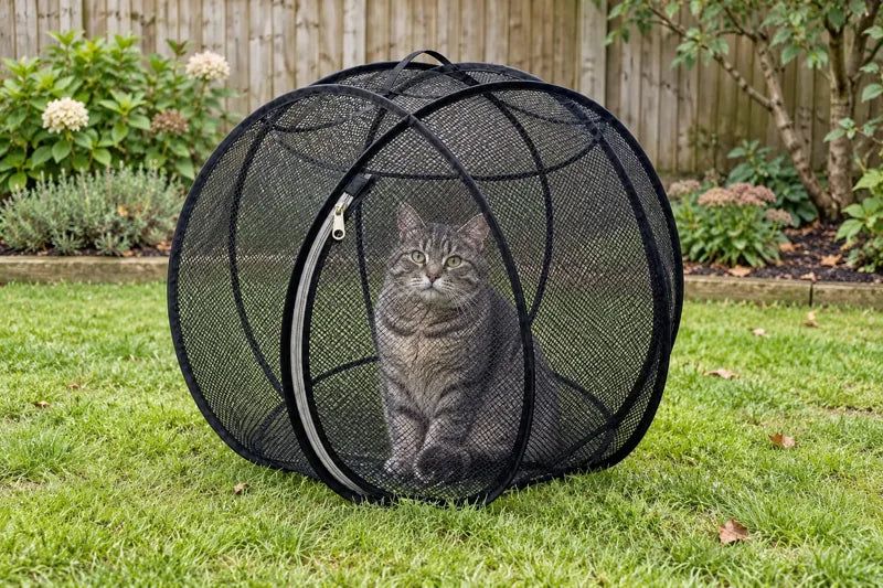 🐱🌿 FreshAir Cat Haven™ | Outdoor Explorer Mesh Playpen