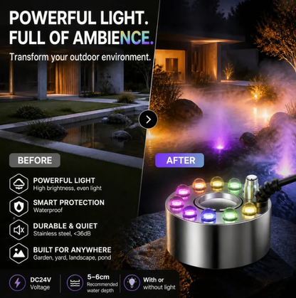 🎃🔥Mist Maker Ultrasonic Fogger – Indoor/outdoor Landscaping & Halloween Decoration