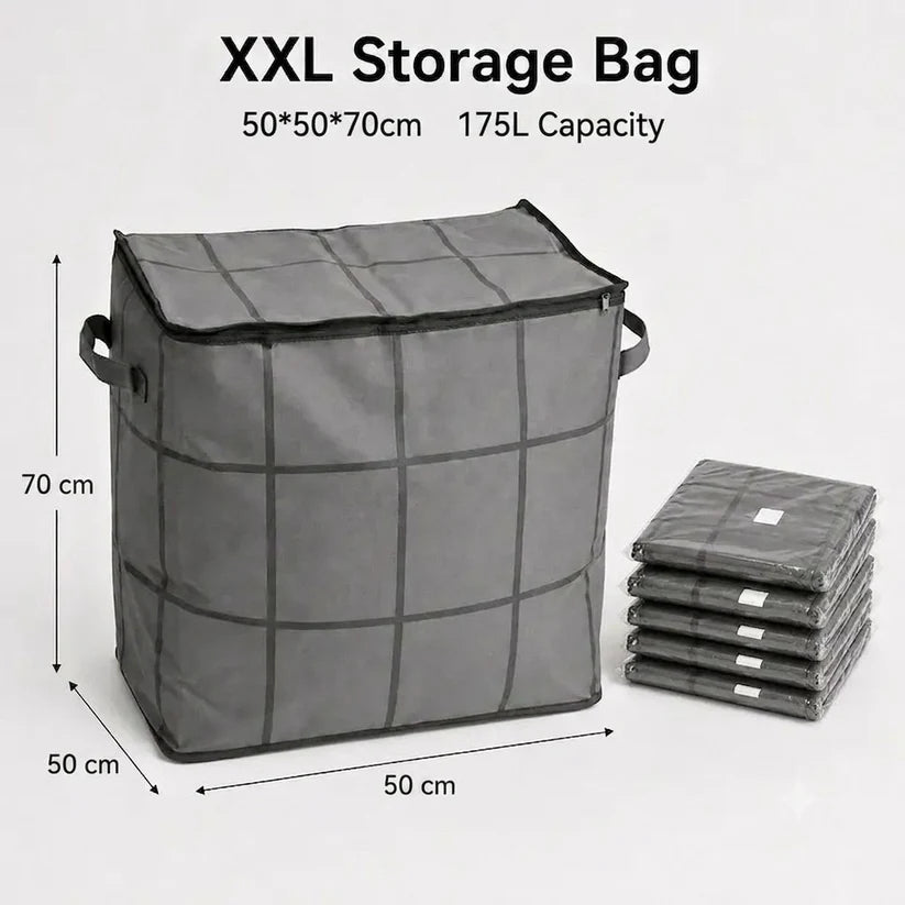 XXL Foldable Storage Bag with Reinforced Handles
