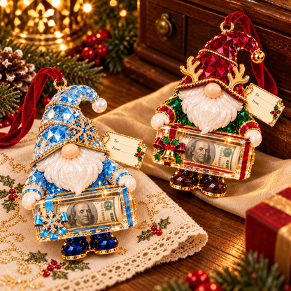 🔥Last Day 50% OFF -🎄💵 Christmas Gnome Money Holder Ornaments – A Fun & Magical Cash Gift Surprise 🎁