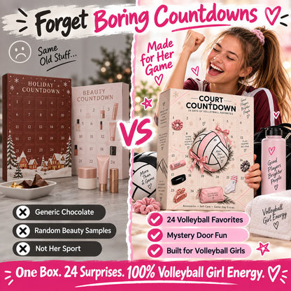 🏐 24 Days. 24 Surprises. One Volleyball-Obsessed Christmas. — 2026 Court Countdown Mystery Box