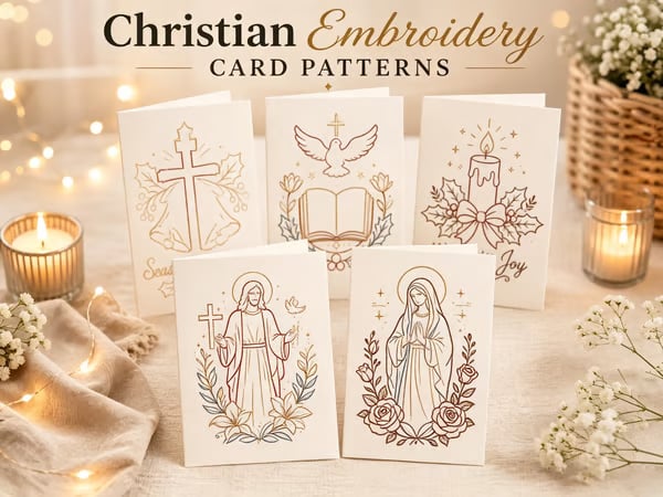 🌲 Christmas Hand Embroidery Card DIY Kit | Stitch Your Way Into the Christmas Spirit ✨ 🎁