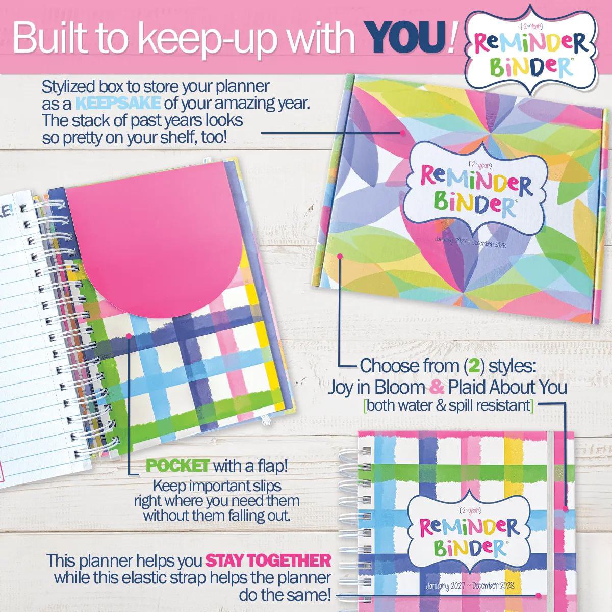 ⏰Limited Stock 50% OFF - 📅✨ 2027–2028 Reminder Binder® – 24-Month All-in-One Life Planner