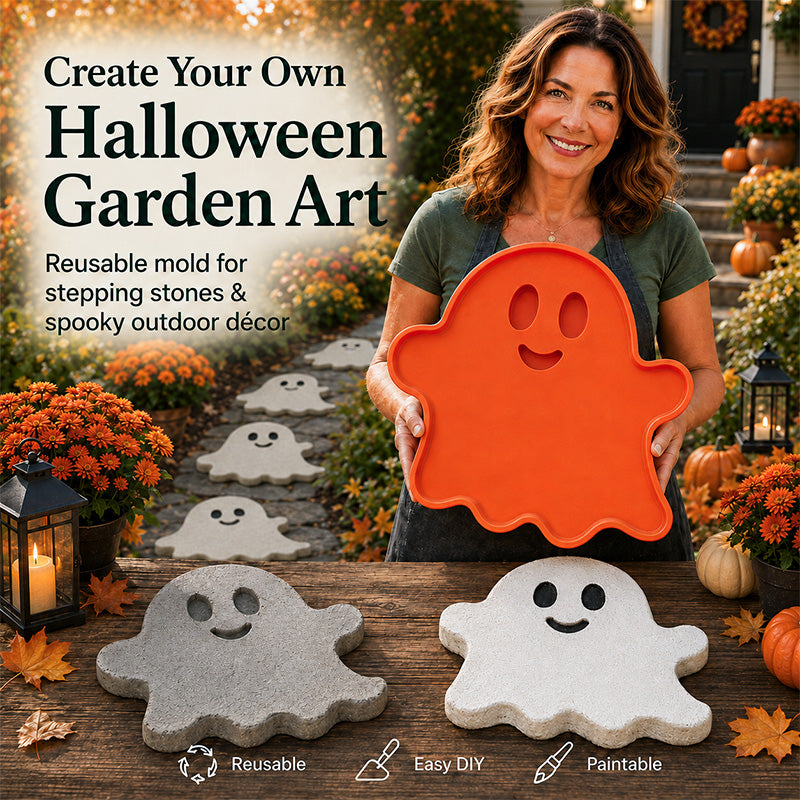 💥 LAST DAY 49% OFF - Reusable Halloween Garden Art Mold – Make Your Garden Truly One of a Kind
