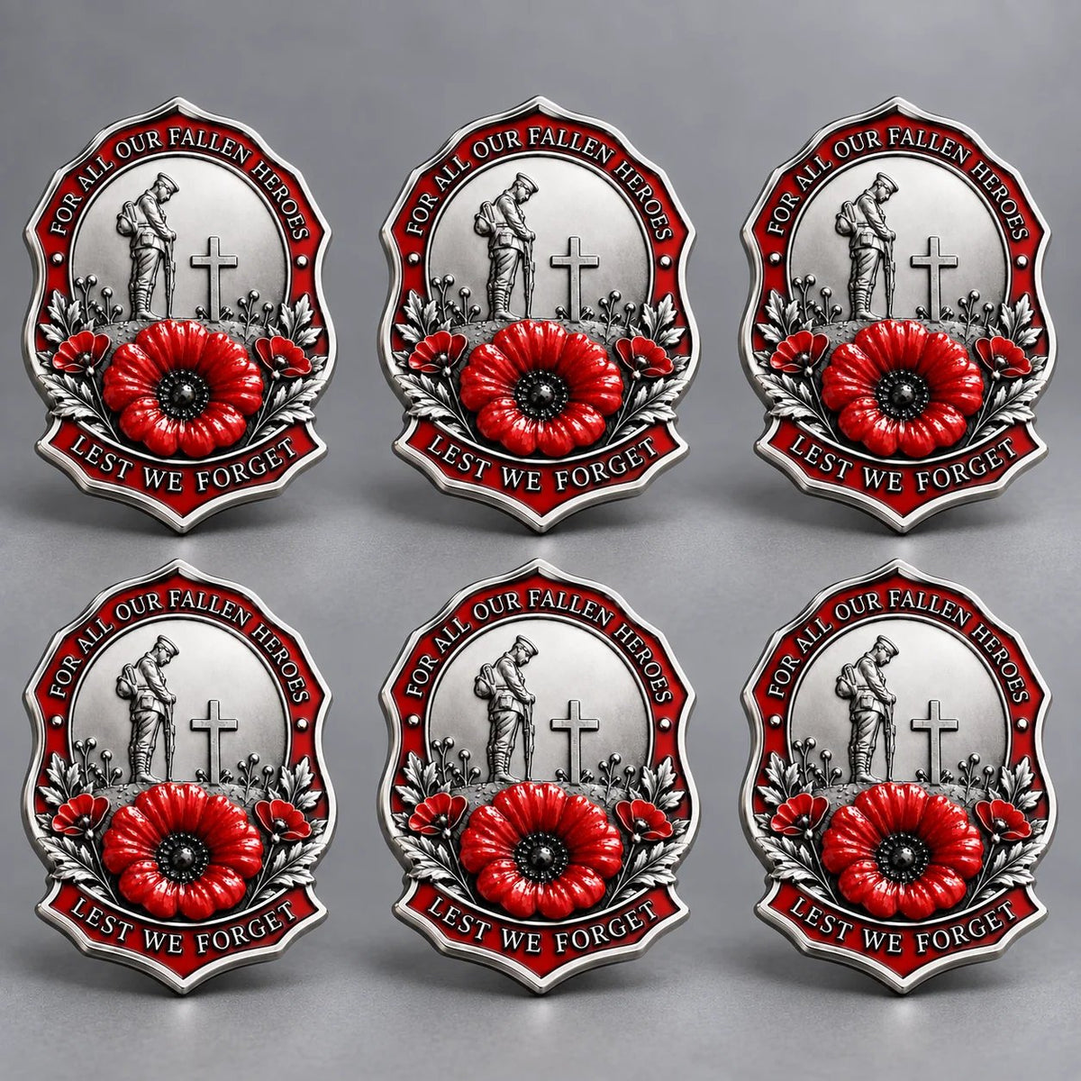 🌺Limited Edition Red P*ppy Remembrance Brooch – For All Our Fallen Heroes🎖️