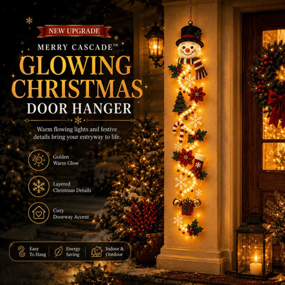 ⏳ Last Day 48% OFF  🎄Glowing Christmas Door Hanger | 6 Festive Lighted Designs with Warm Glow, Dimensional Details & Space-Saving Vertical Décor ✨