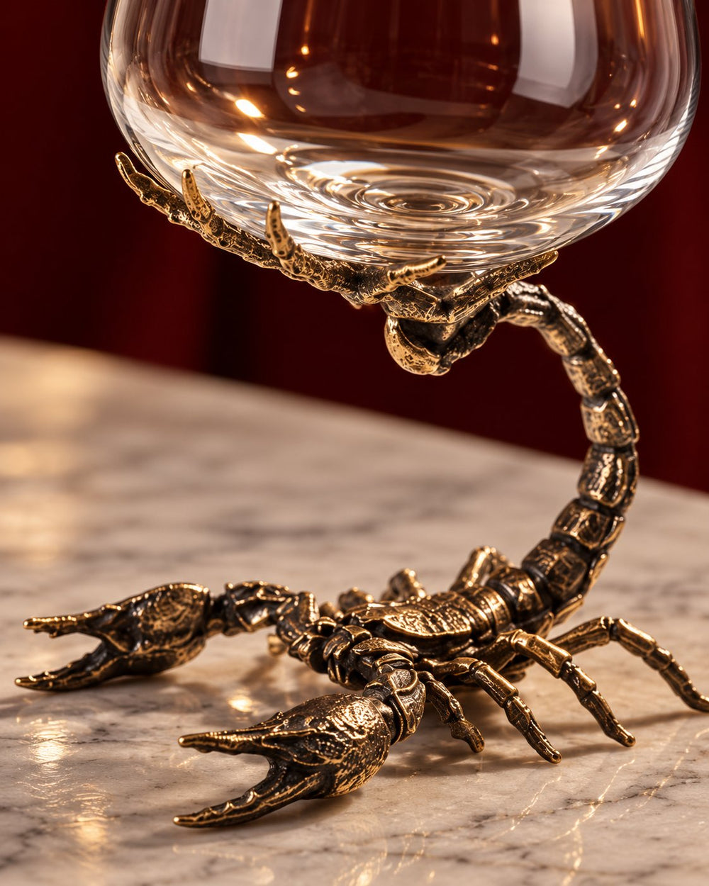 Detailed scorpion claws and curved tail