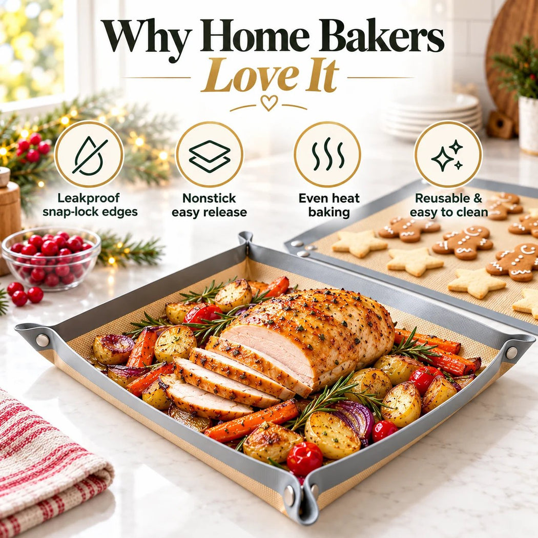 Silicone baking mat in a home kitchen