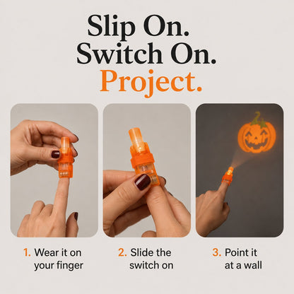 🎉Last Day 49% OFF🎃Halloween Finger Projector Lights – Mini Pattern Projector