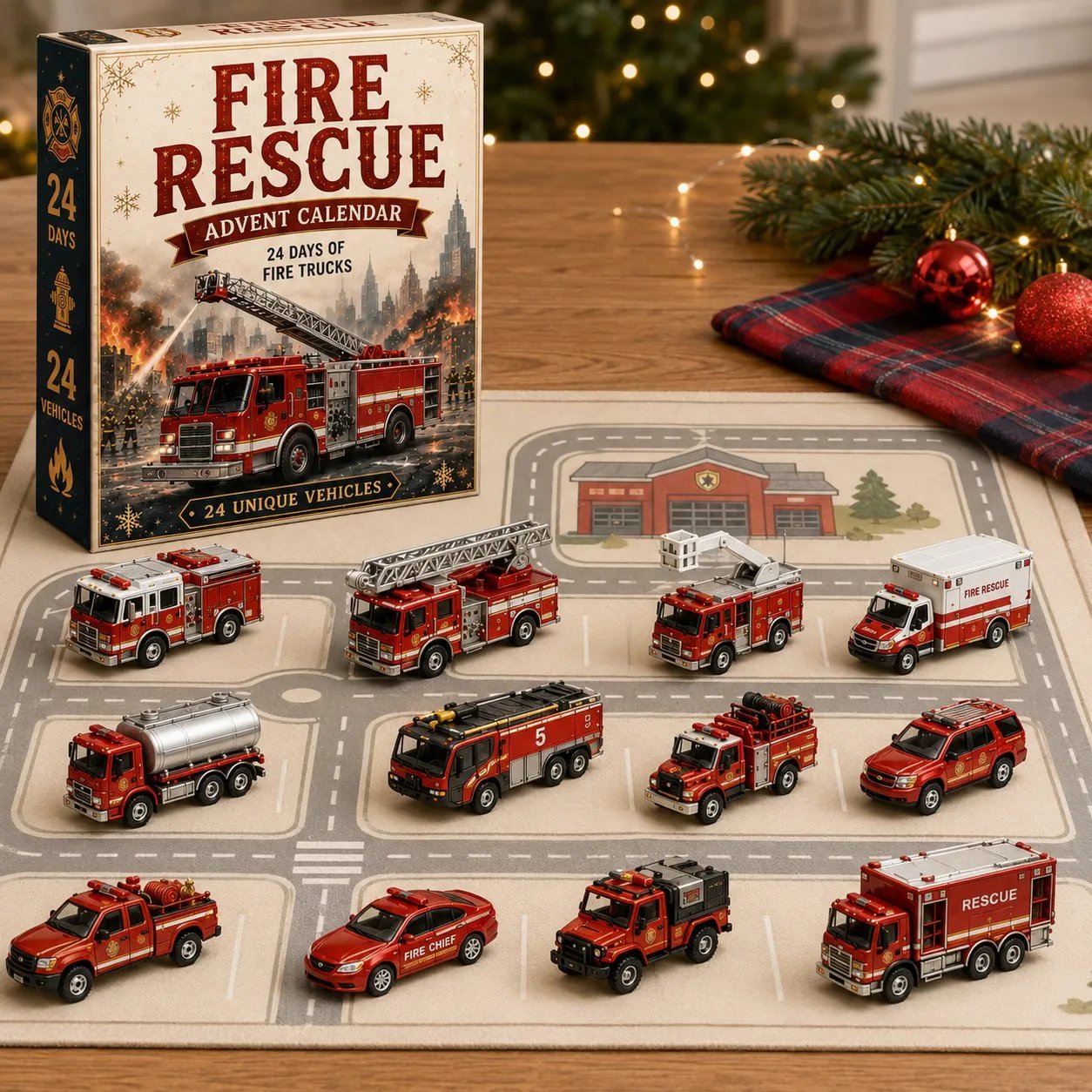 🚒Build the Fleet Collection 24-Day Vehicle Advent Calendar Series | ✨A New Adventure Every Morning