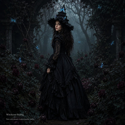🦋 🧙Mystical Butterfly Witch Hat – 🖤Enchant Your Halloween Look(📦Buy 3 Free Shipping)