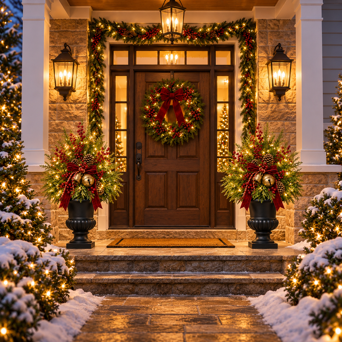 Christmas porch holiday display