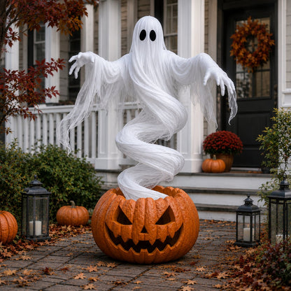 🔥Get 50% OFF👻Swirling Ghost Pumpkin Yard Lamp🎃