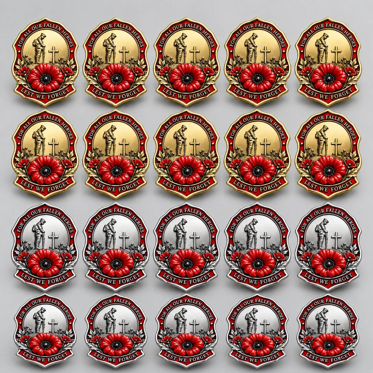 🌺Limited Edition Red P*ppy Remembrance Brooch – For All Our Fallen Heroes🎖️