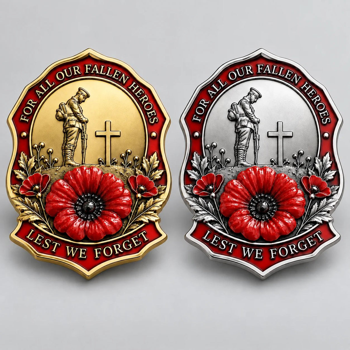 🌺Limited Edition Red P*ppy Remembrance Brooch – For All Our Fallen Heroes🎖️