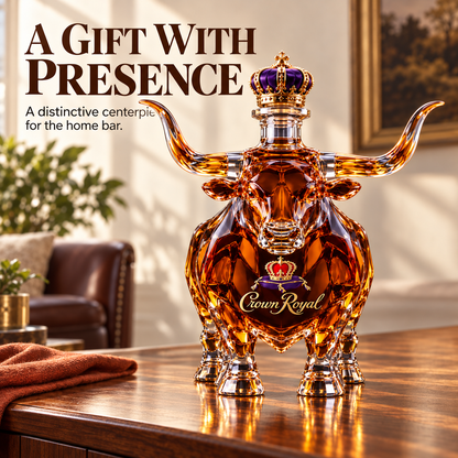 👑Crown Royal Texas Longhorns Whiskey Bottle