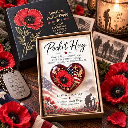 ⏰Buy 3, Get 1 Free - 🌺 Pocket Hug™ Remembrance - A Little Keepsake of Love, Honor & Memories