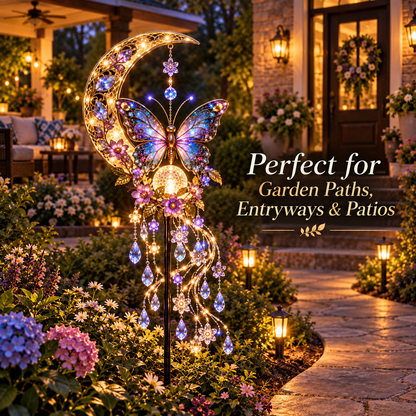 🌙🦋 Butterfly Moonlight Cascade™ Solar Garden Light ✨