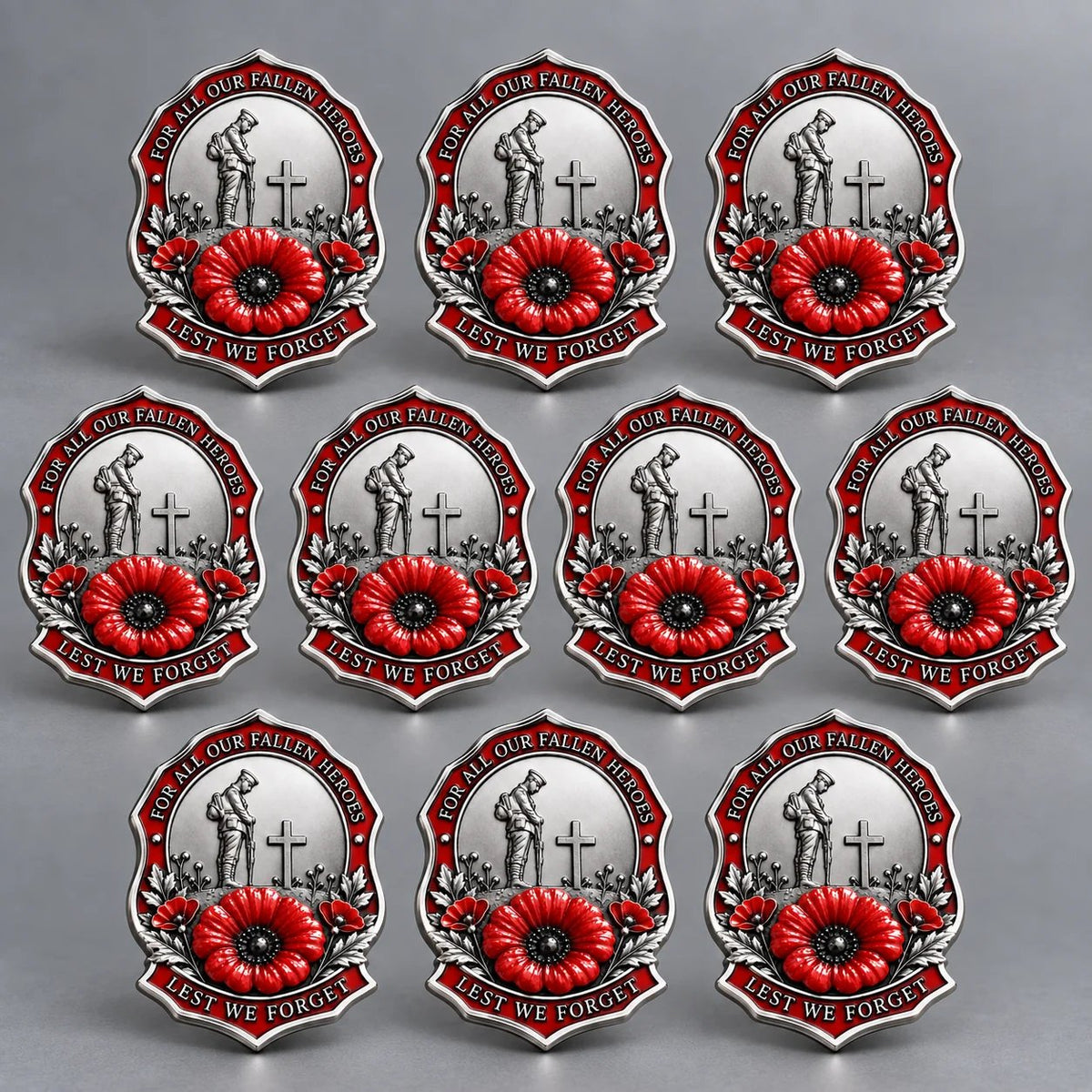 🌺Limited Edition Red P*ppy Remembrance Brooch – For All Our Fallen Heroes🎖️