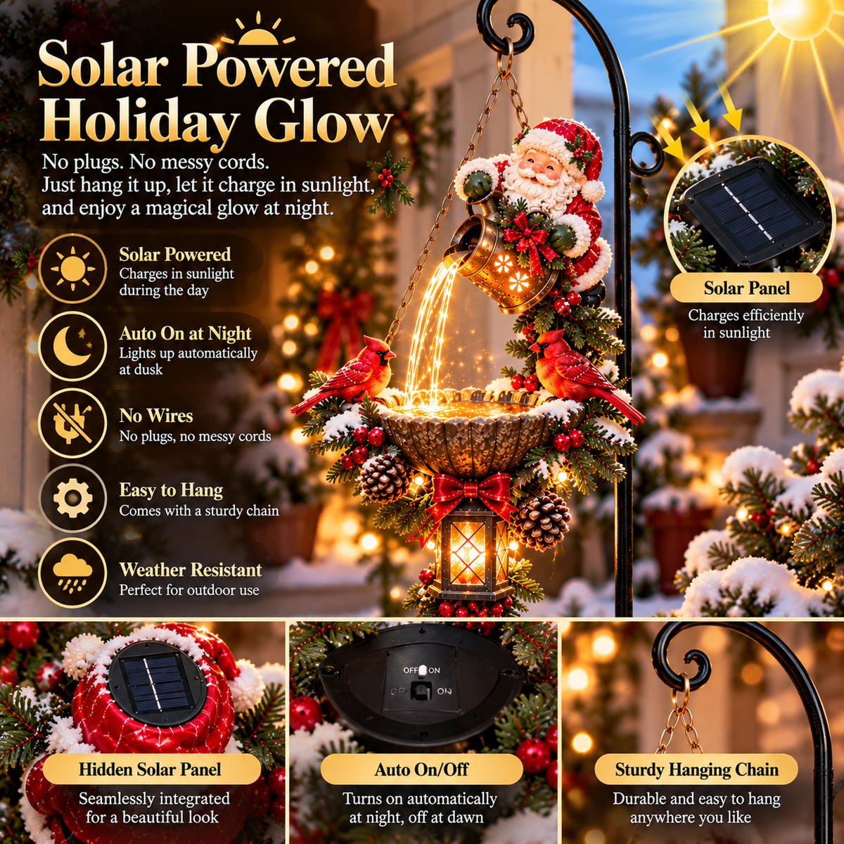🔥Last Day 50% OFF-🎄 Christmas Magic Pouring Light™ Hanging Collection