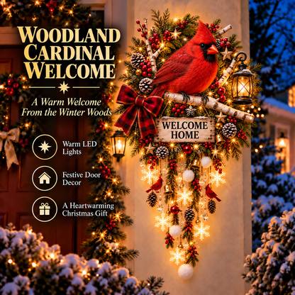 ⛄ Christmas Welcome Glow™ Lighted Holiday Entryway Decor🎄