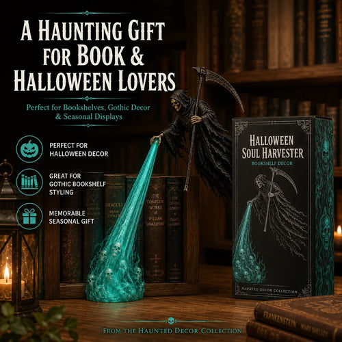 🔥Buy 2 Get 20% OFF🔥💀 The Soul Collector — Haunted Reaper Shelf Light