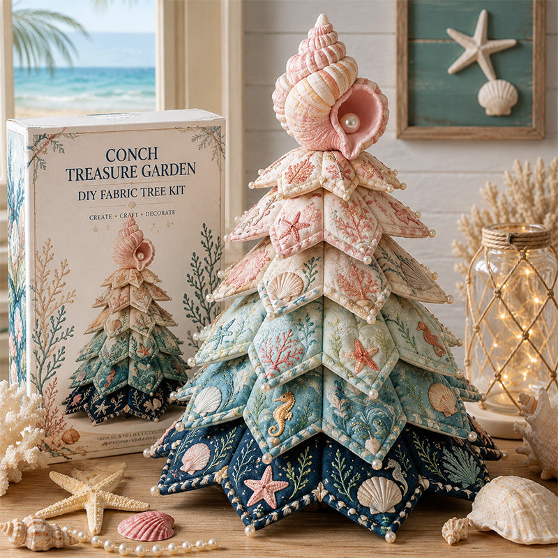 🔥Last Day Buy 3 Get 1 Free - Ocean Friends DIY Patchwork Christmas Tree Kit 🌊🎄