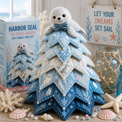 🔥Last Day Buy 3 Get 1 Free - Ocean Friends DIY Patchwork Christmas Tree Kit 🌊🎄