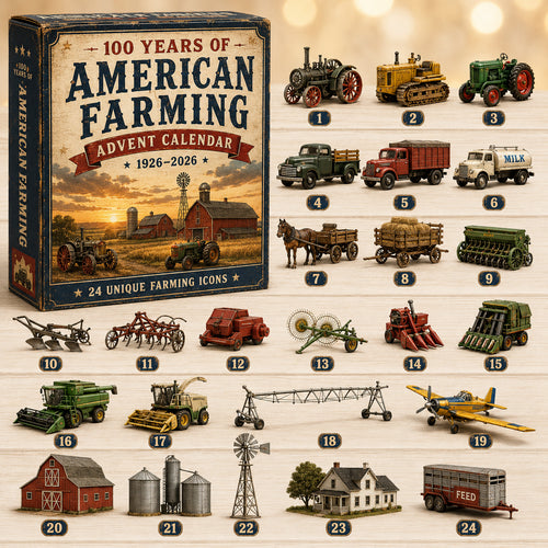 100 Years of American Farming Advent Calendar 2026 – 24 Days of Vintage Tractors, Farm Machines & Rural Icons