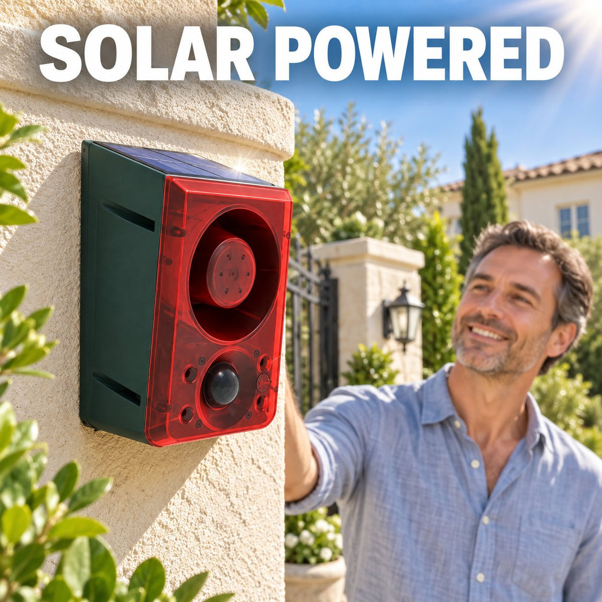 ⏰LAST DAY 50% OFF -☀️Outdoor Solar Motion Sensor Alarm
